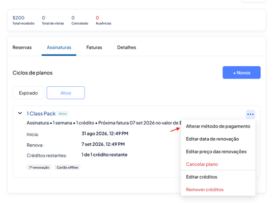 metodo de pagamento